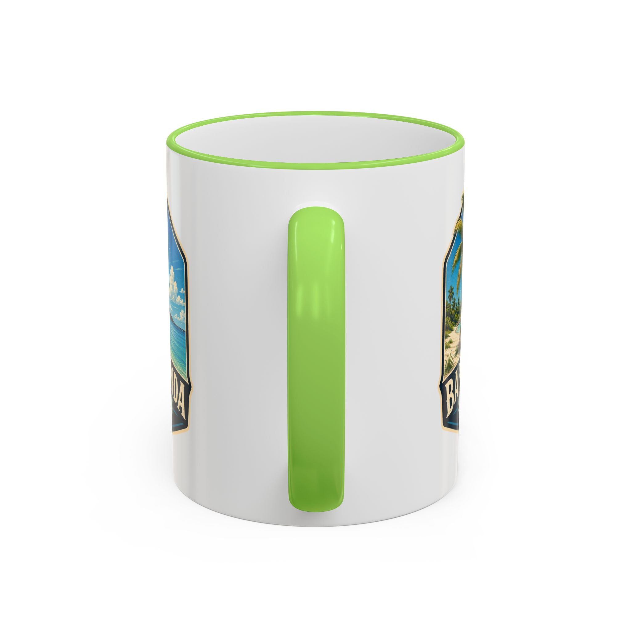 Bahia Honda Vintage Mug — Accent Rim & Handle 11oz/15oz