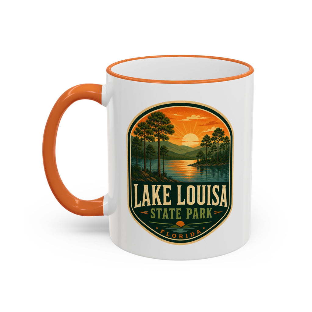 Lake Louisa Sunset Mug — Accent Rim & Handle 11oz/15oz