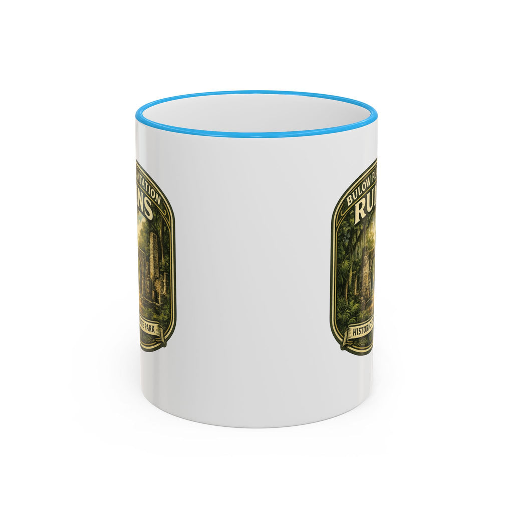 Bulow Ruins Vintage Mug — Accent Rim & Handle 11oz/15oz