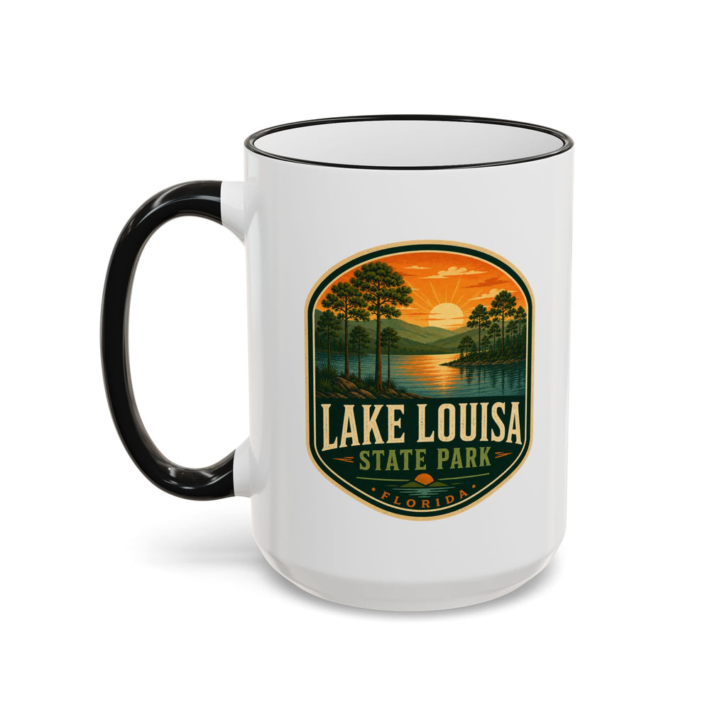Lake Louisa Sunset Mug — Accent Rim & Handle 11oz/15oz