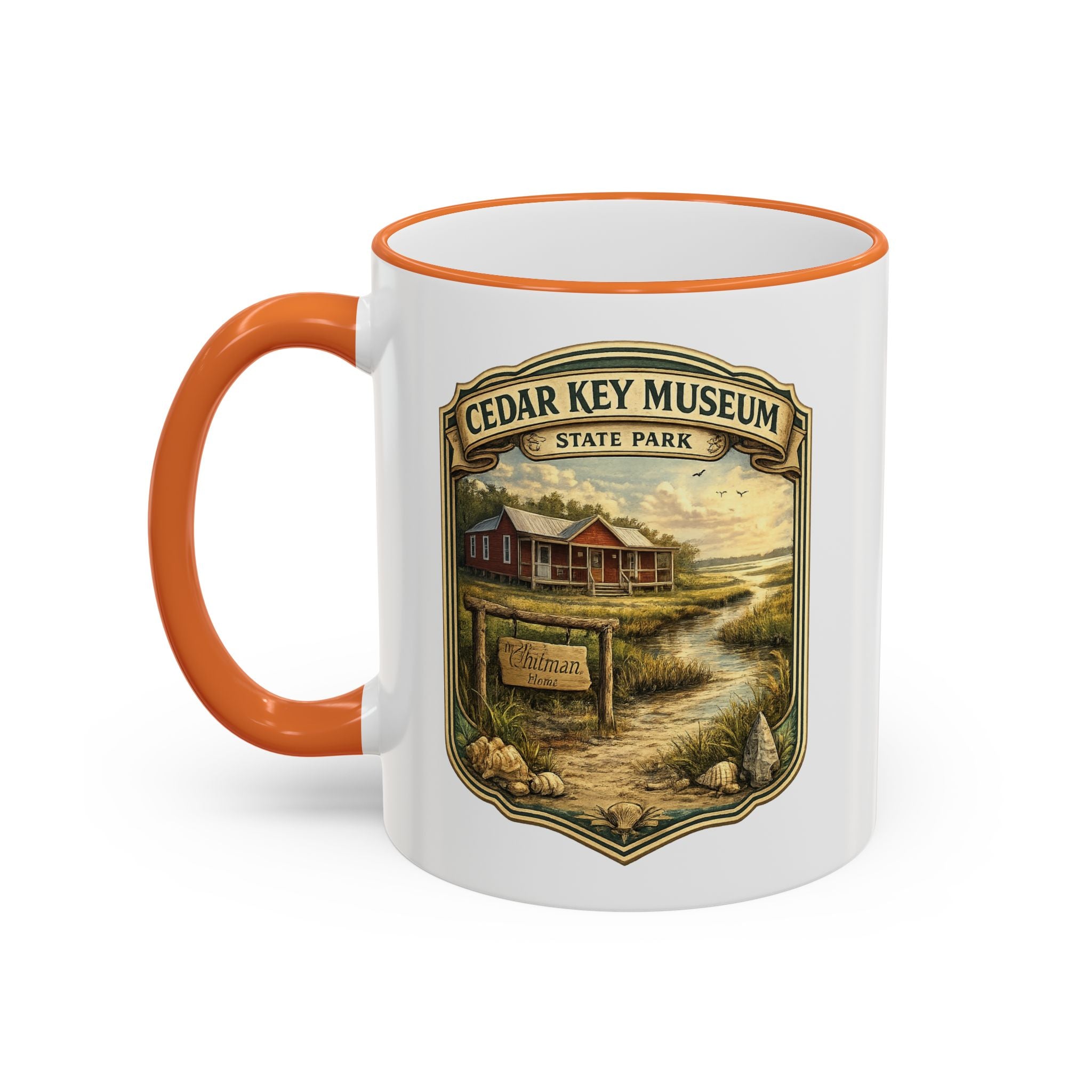 Cedar Key Museum Accent Rim & Handle 11oz/15oz
