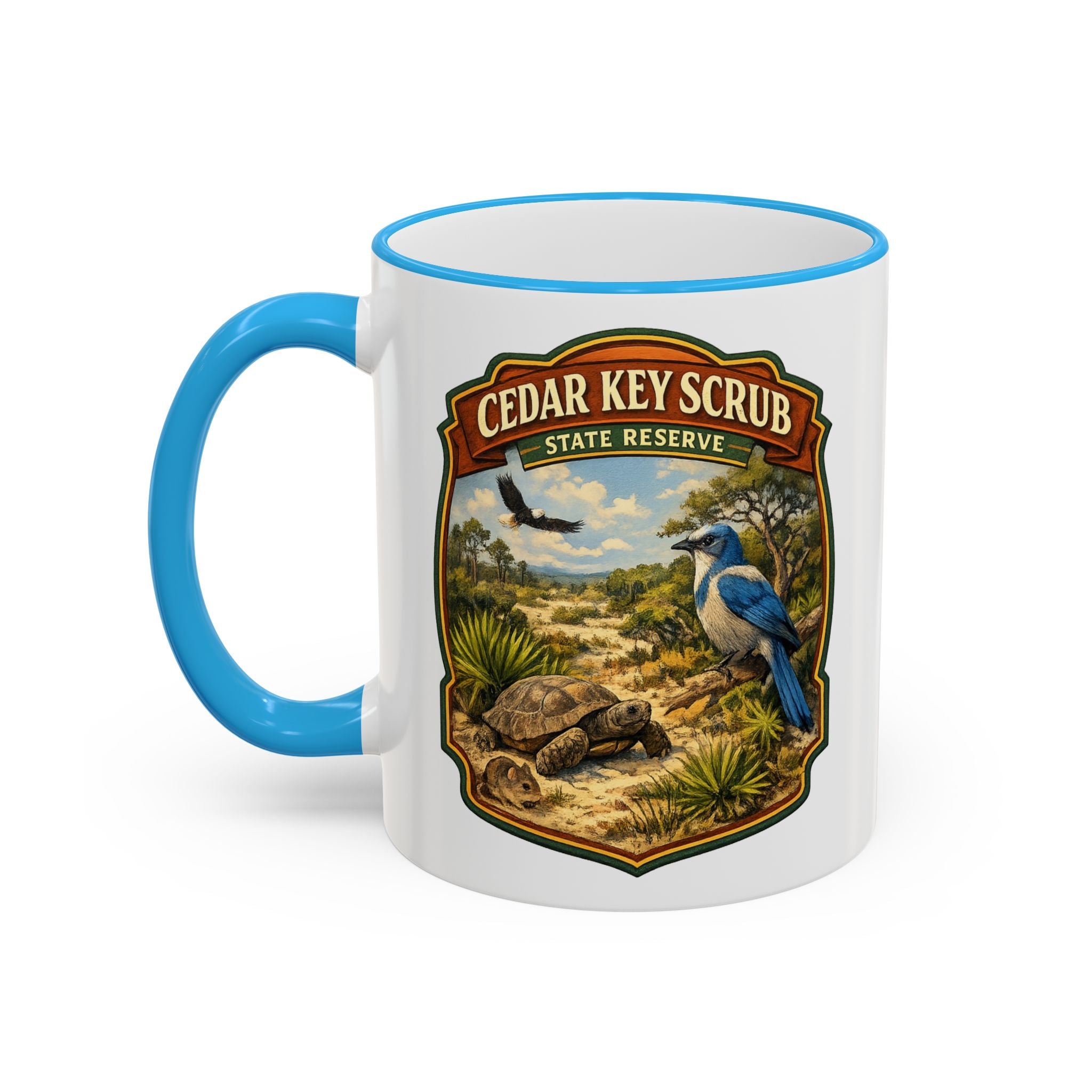 Copy of Cedar Key Scrub Accent Rim & Handle 11oz/15oz