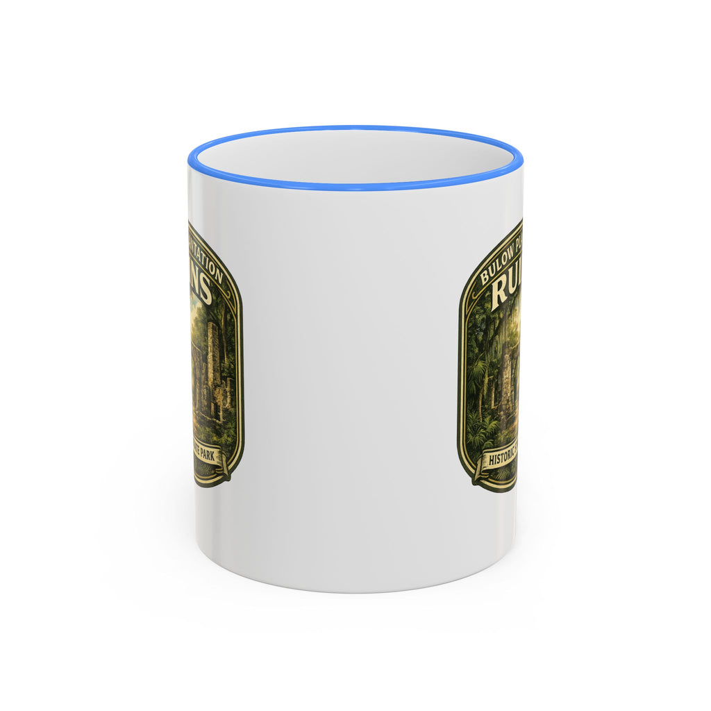 Bulow Ruins Vintage Mug — Accent Rim & Handle 11oz/15oz