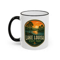 Lake Louisa Sunset Mug — Accent Rim & Handle 11oz/15oz