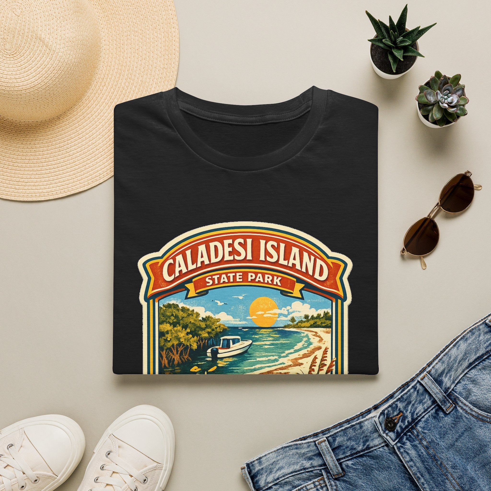 Caladesi Island- Retro Tee