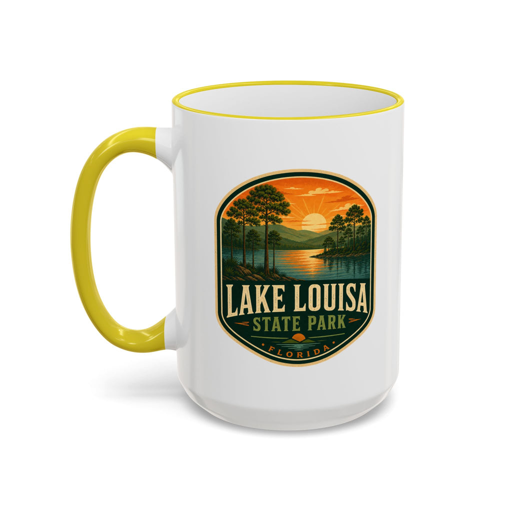 Lake Louisa Sunset Mug — Accent Rim & Handle 11oz/15oz