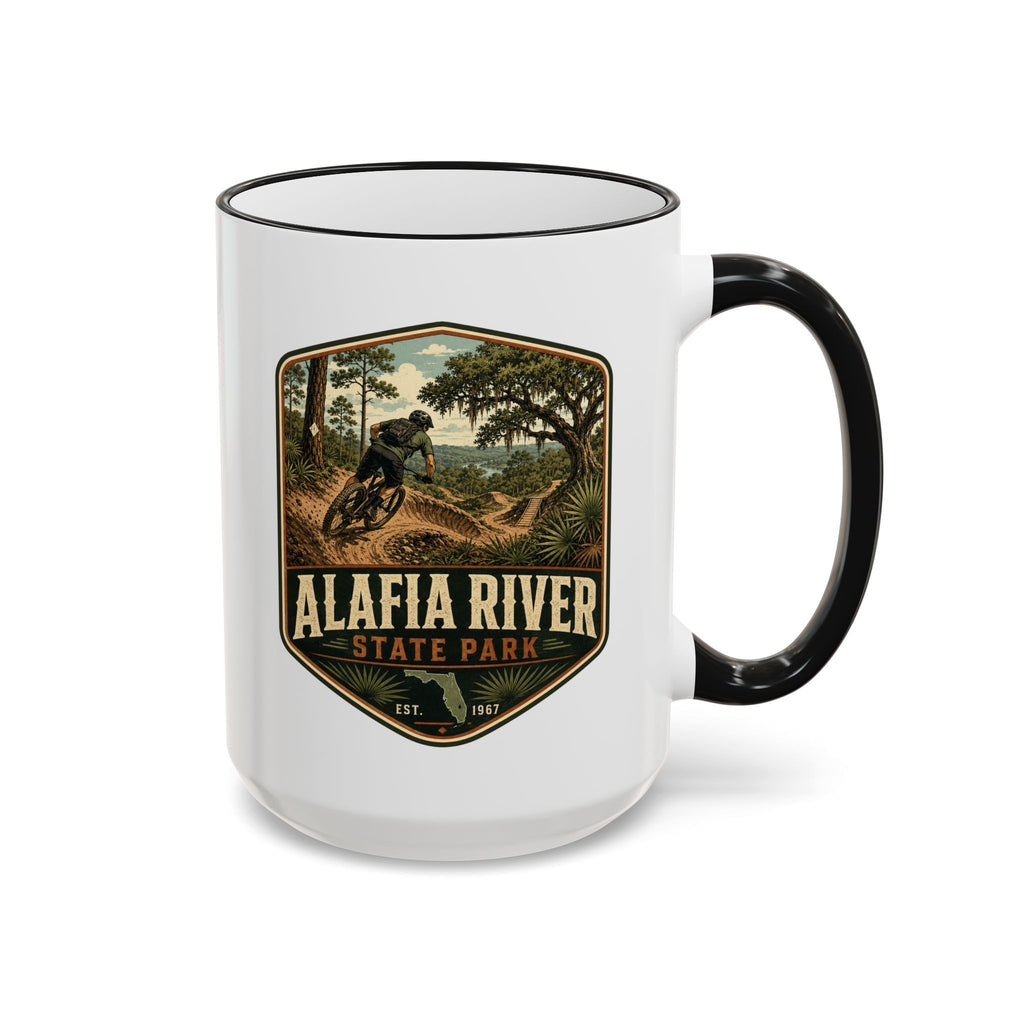 Alafia River Vintage Mug — Accent Rim & Handle 11oz/15oz