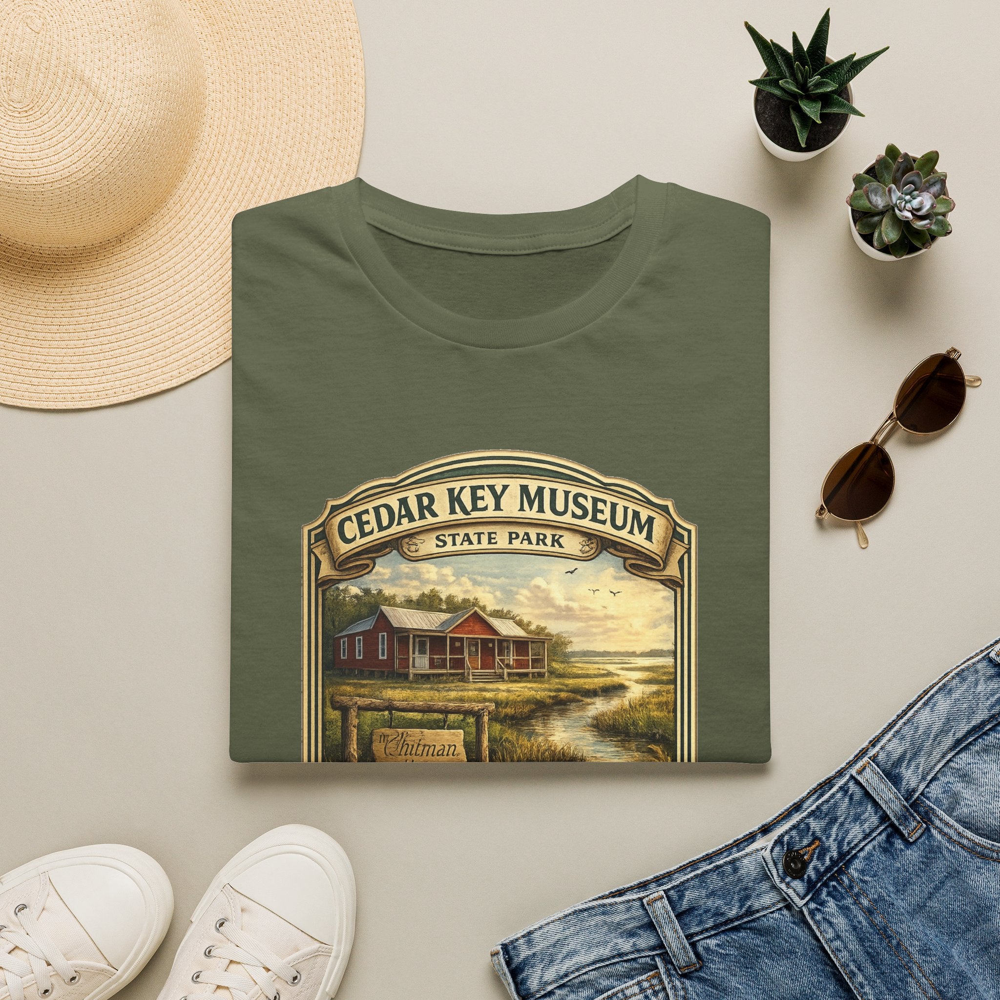Cedar Key Museum- Retro Tee