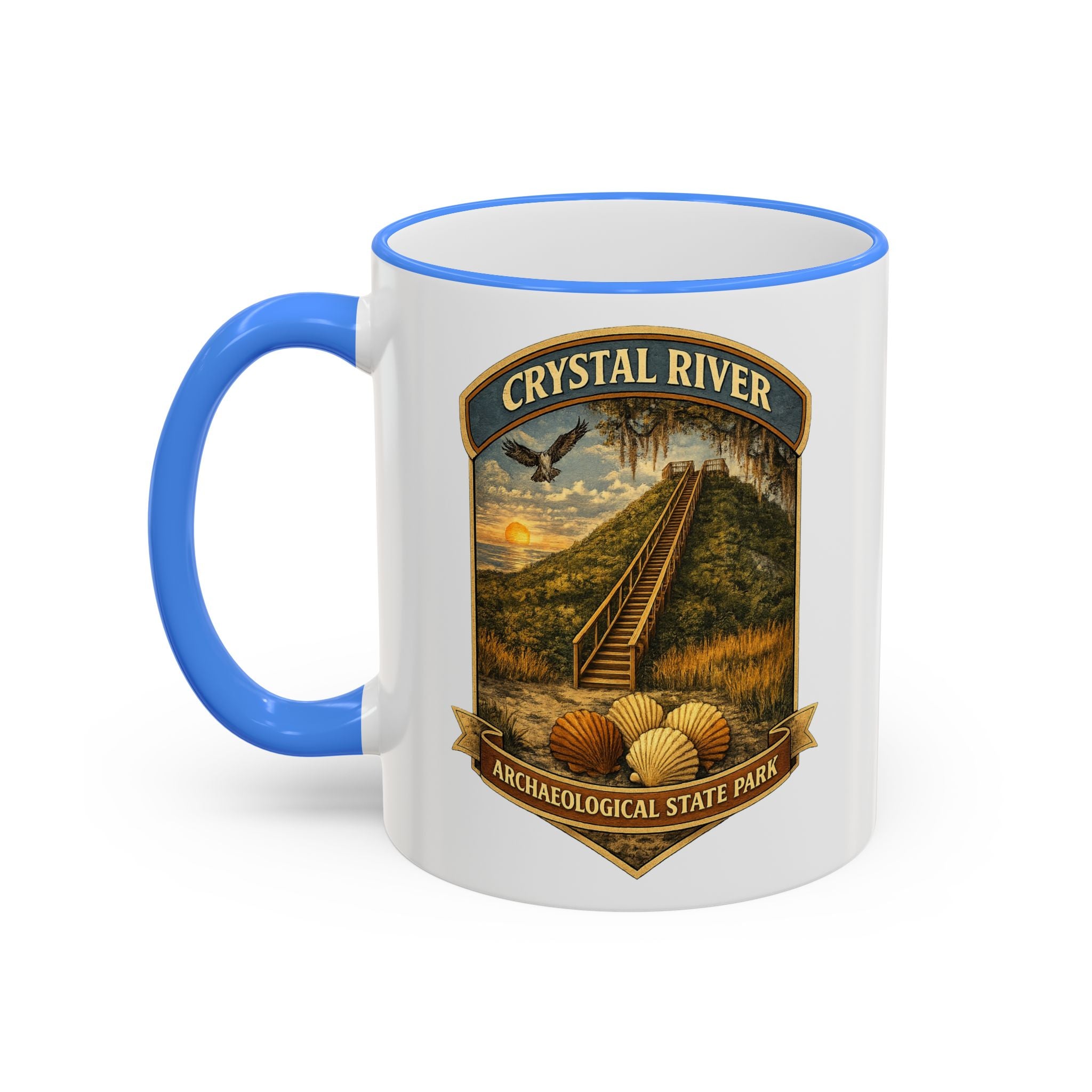 Crystal River Archaeological Accent Rim & Handle 11oz/15oz