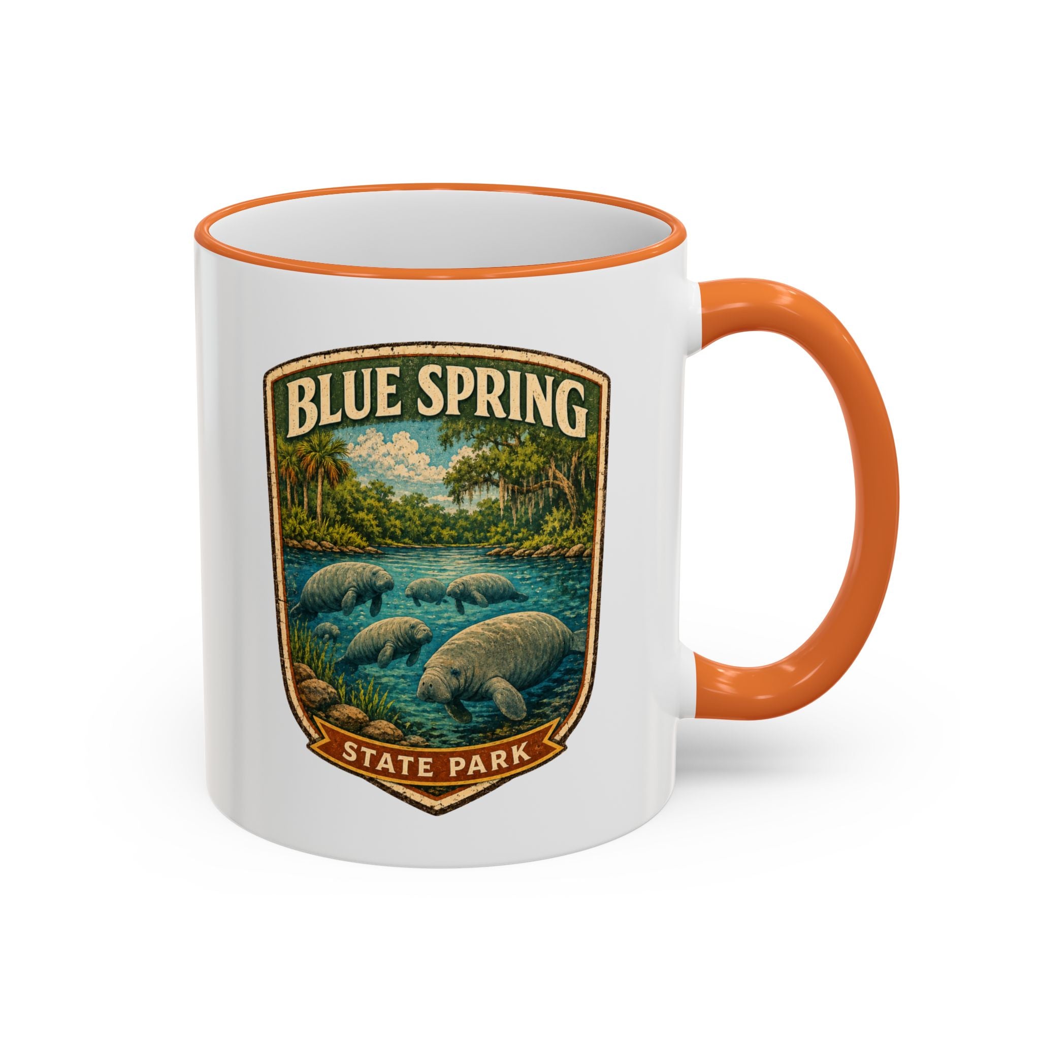 Blue Spring Accent Rim & Handle 11oz/15oz