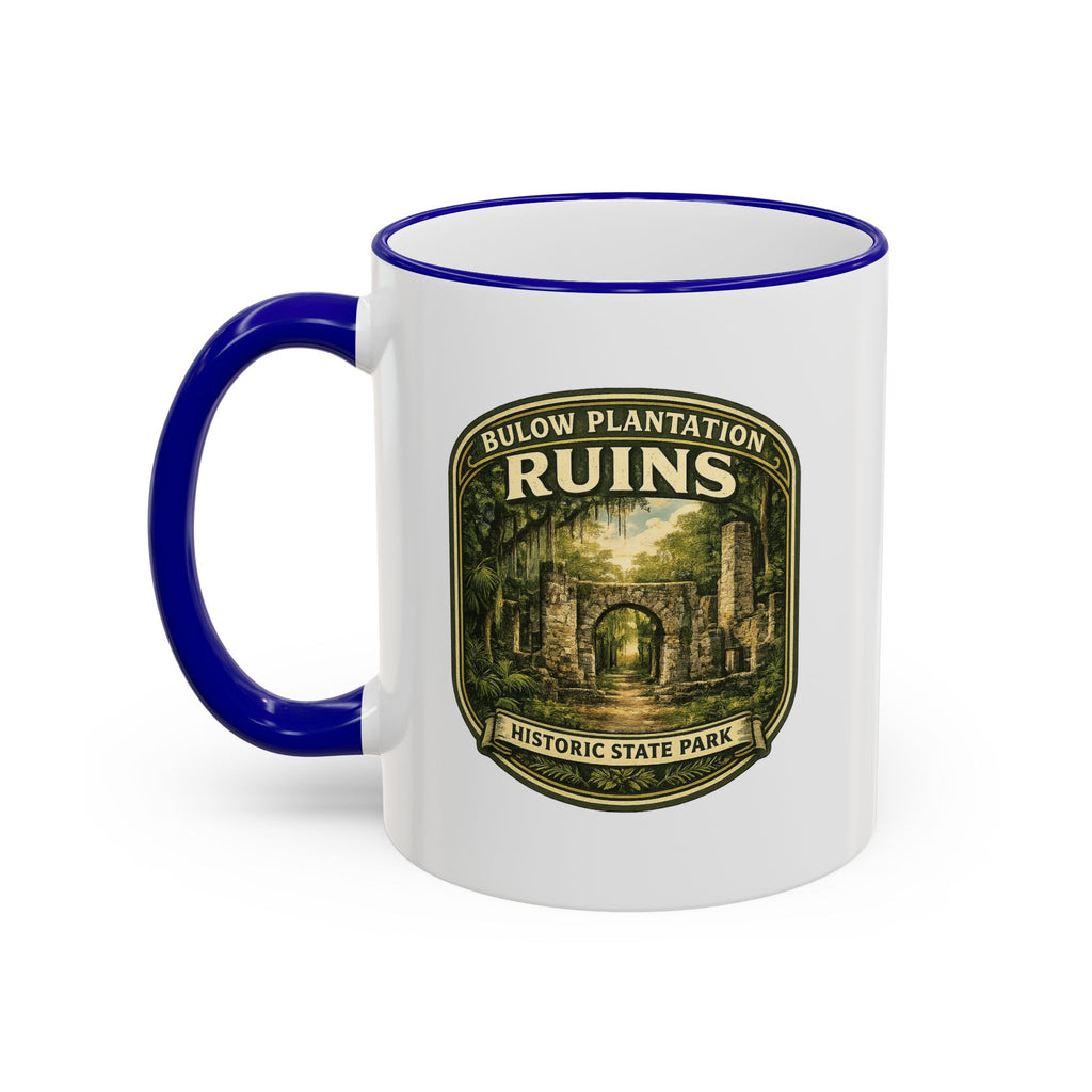 Bulow Ruins Vintage Mug — Accent Rim & Handle 11oz/15oz