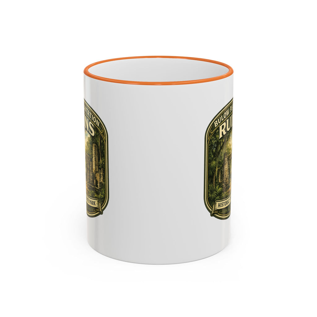 Bulow Ruins Vintage Mug — Accent Rim & Handle 11oz/15oz