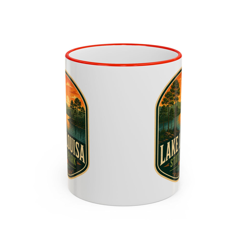 Lake Louisa Sunset Mug — Accent Rim & Handle 11oz/15oz