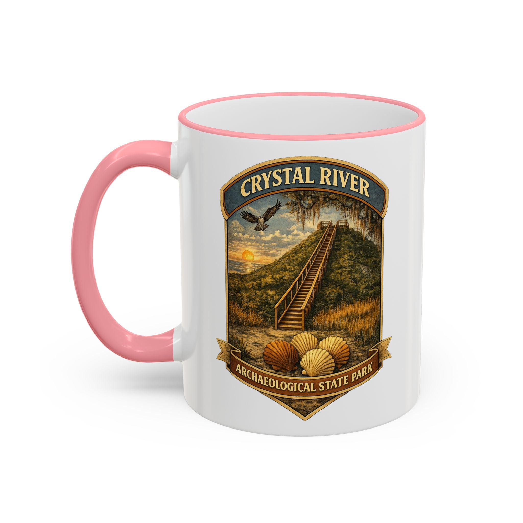 Crystal River Archaeological Accent Rim & Handle 11oz/15oz
