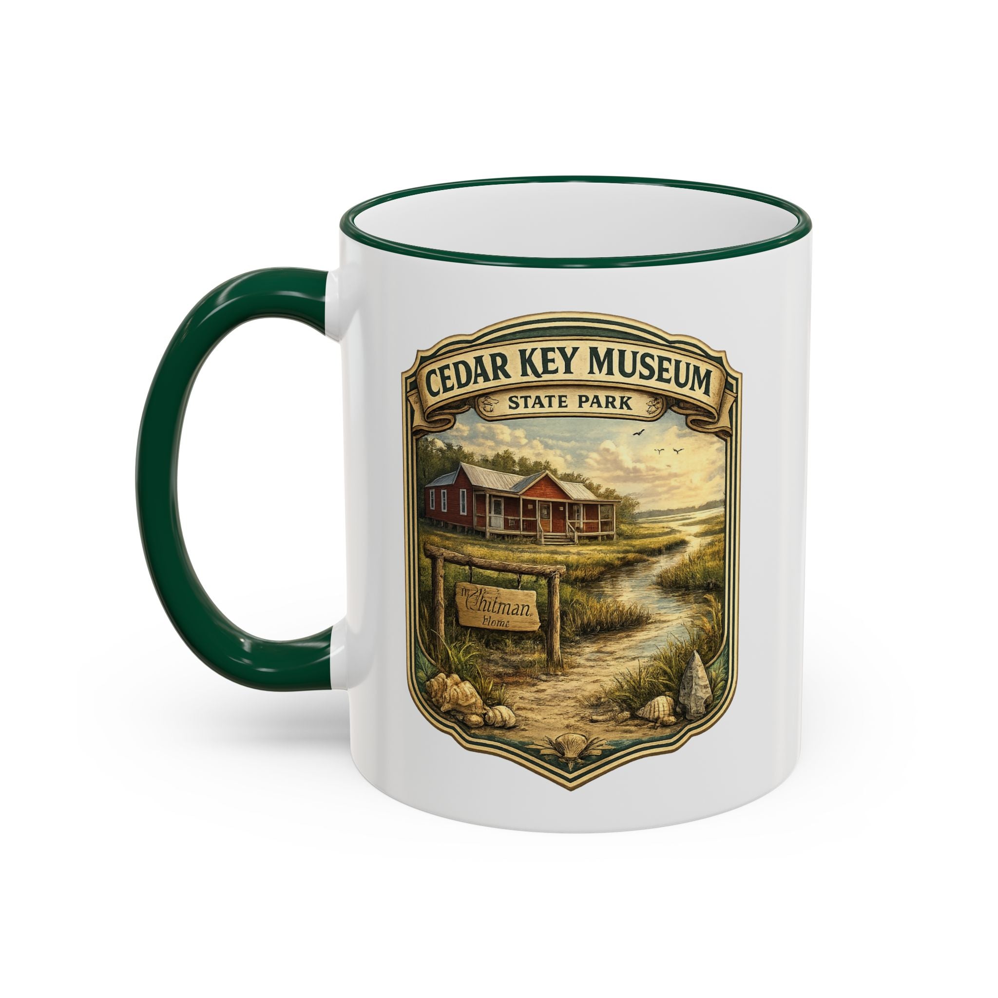 Cedar Key Museum Accent Rim & Handle 11oz/15oz