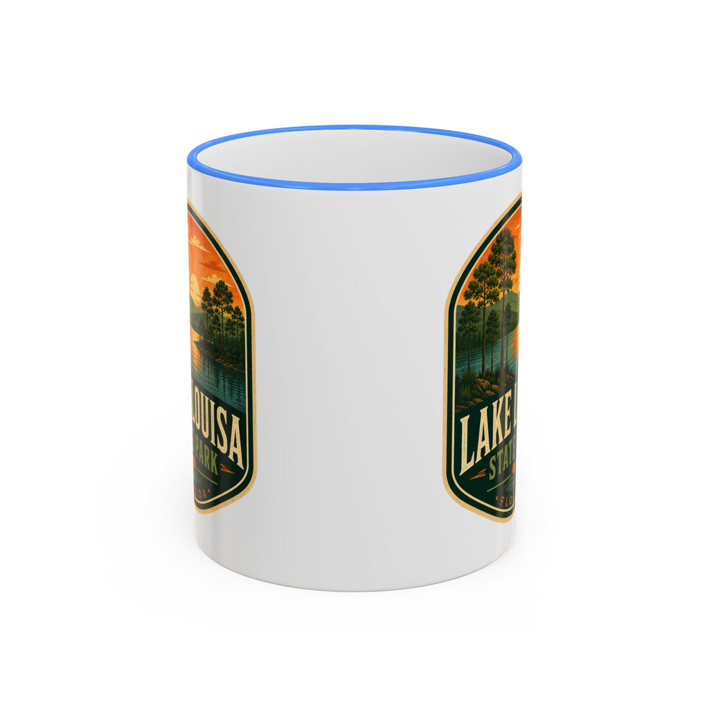 Lake Louisa Sunset Mug — Accent Rim & Handle 11oz/15oz