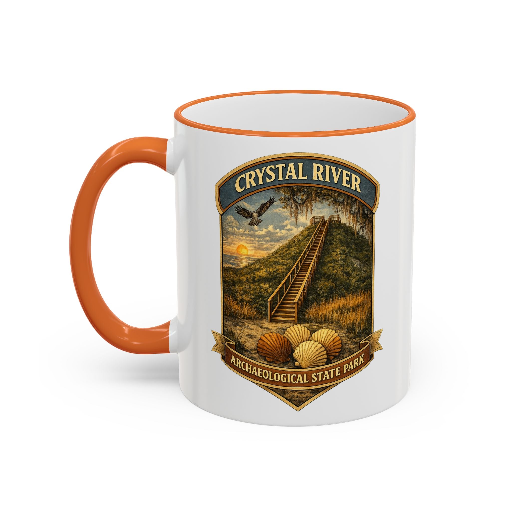 Crystal River Archaeological Accent Rim & Handle 11oz/15oz
