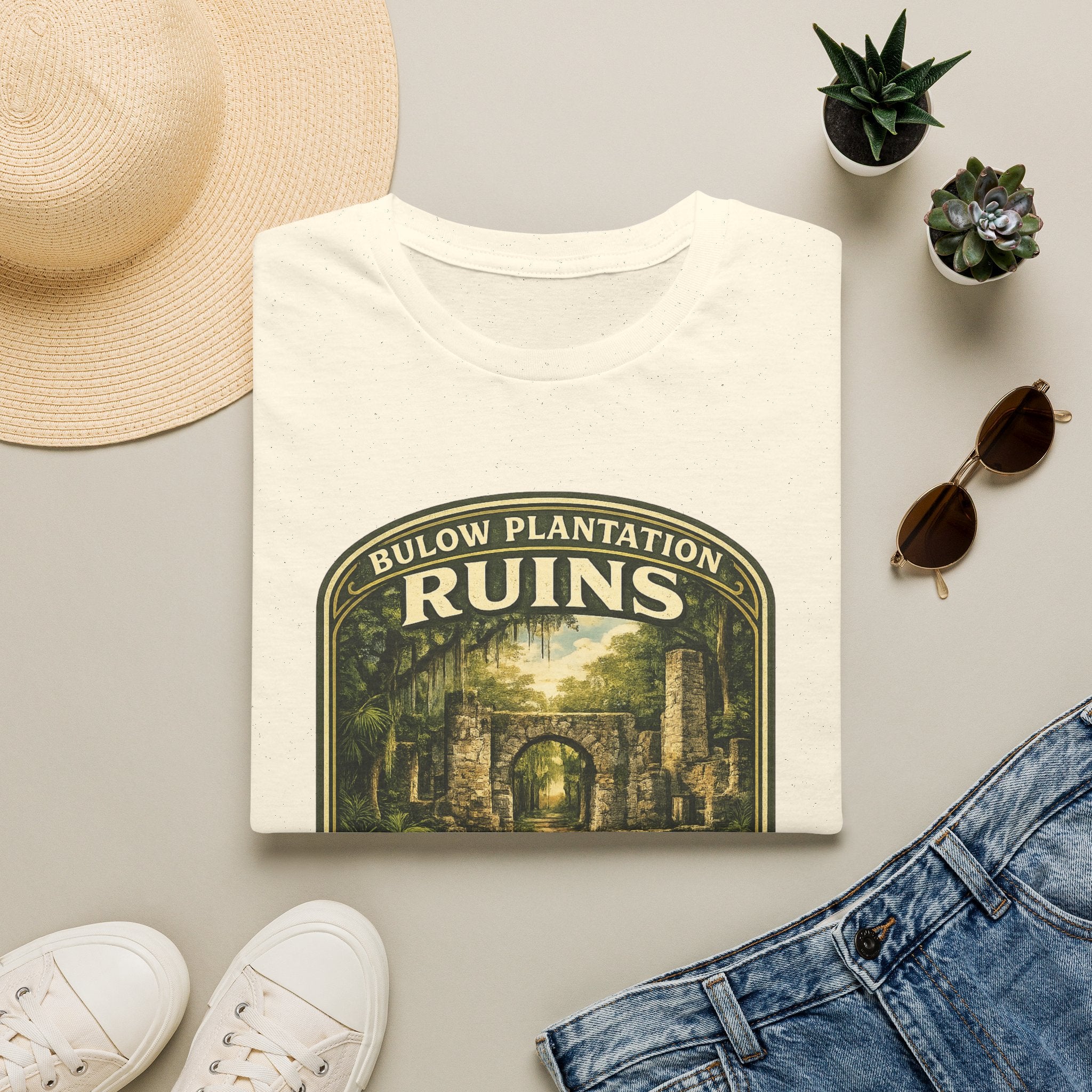 Bulow Plantation Ruins — Retro Tee