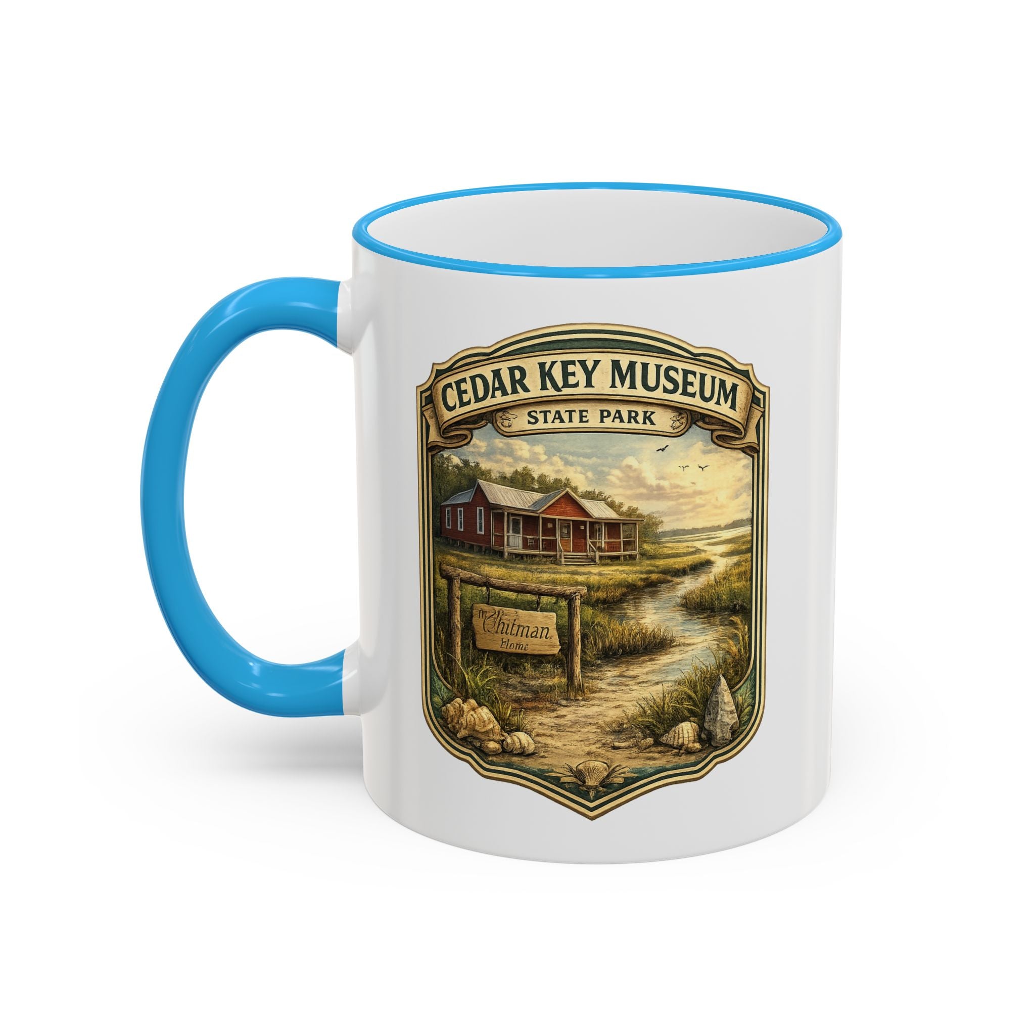 Cedar Key Museum Accent Rim & Handle 11oz/15oz