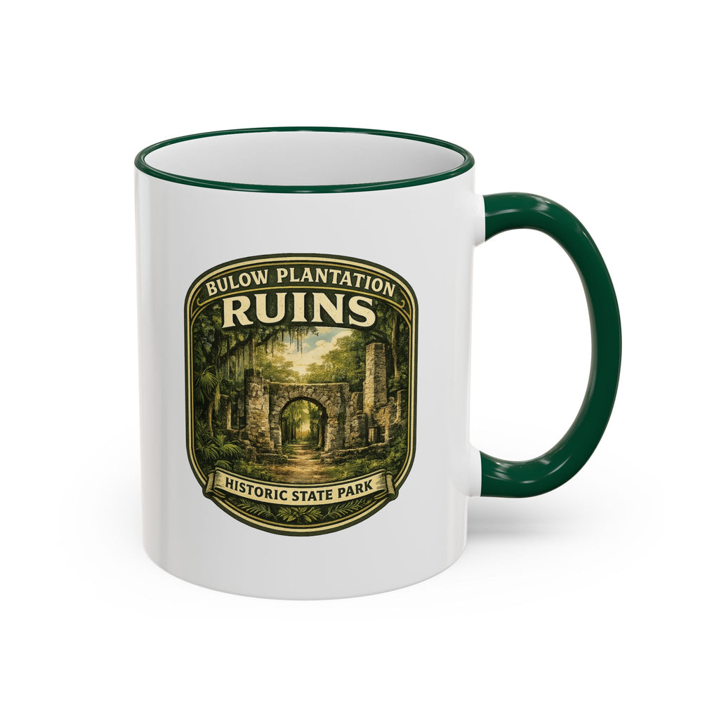 Bulow Ruins Vintage Mug — Accent Rim & Handle 11oz/15oz