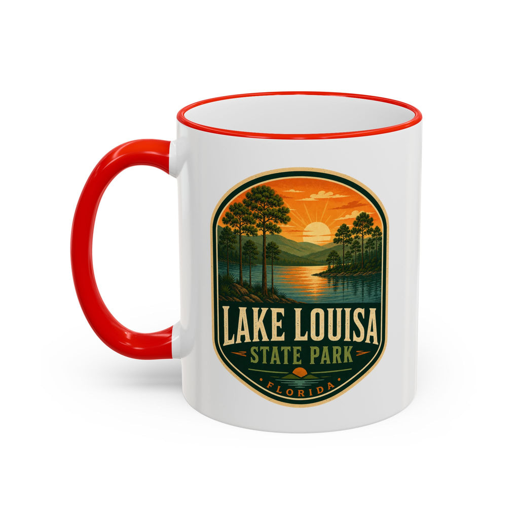 Lake Louisa Sunset Mug — Accent Rim & Handle 11oz/15oz