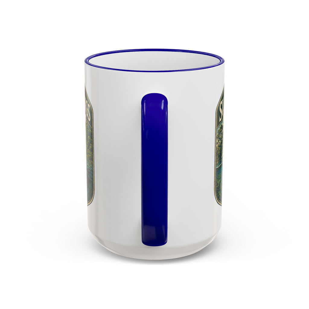 Silver Springs Vintage Mug — Accent Rim & Handle 11oz/15oz