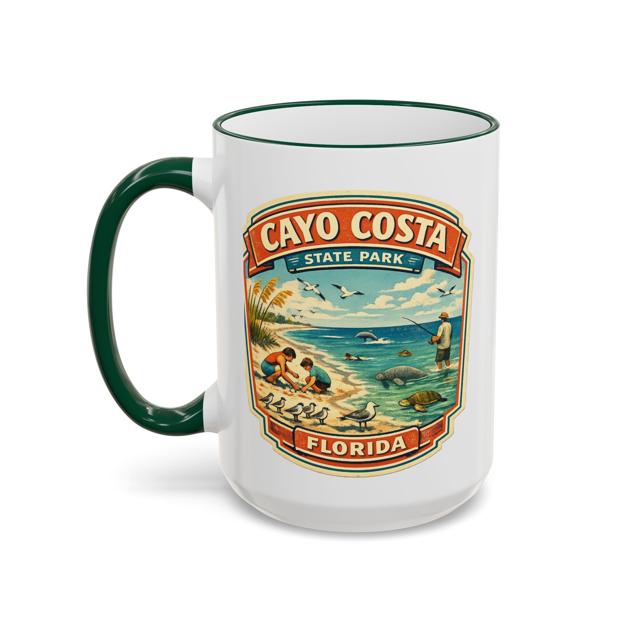 Cayo Costa Accent Rim & Handle 11oz/15oz