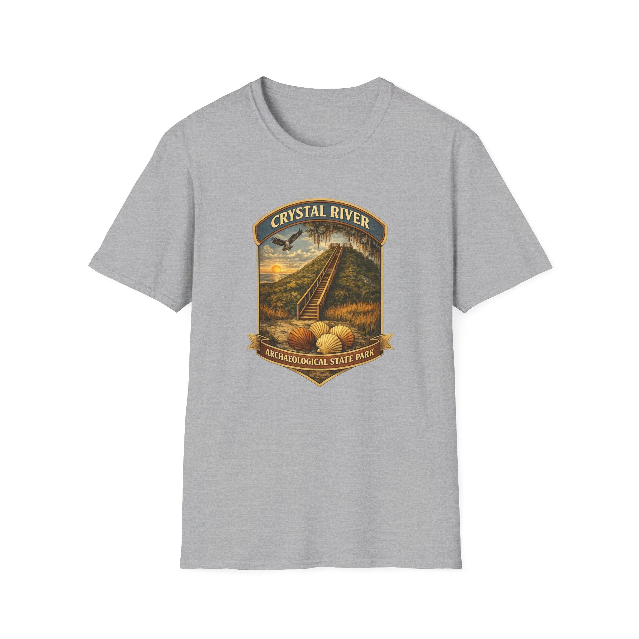 Crystal River Archaeological- Retro Tee