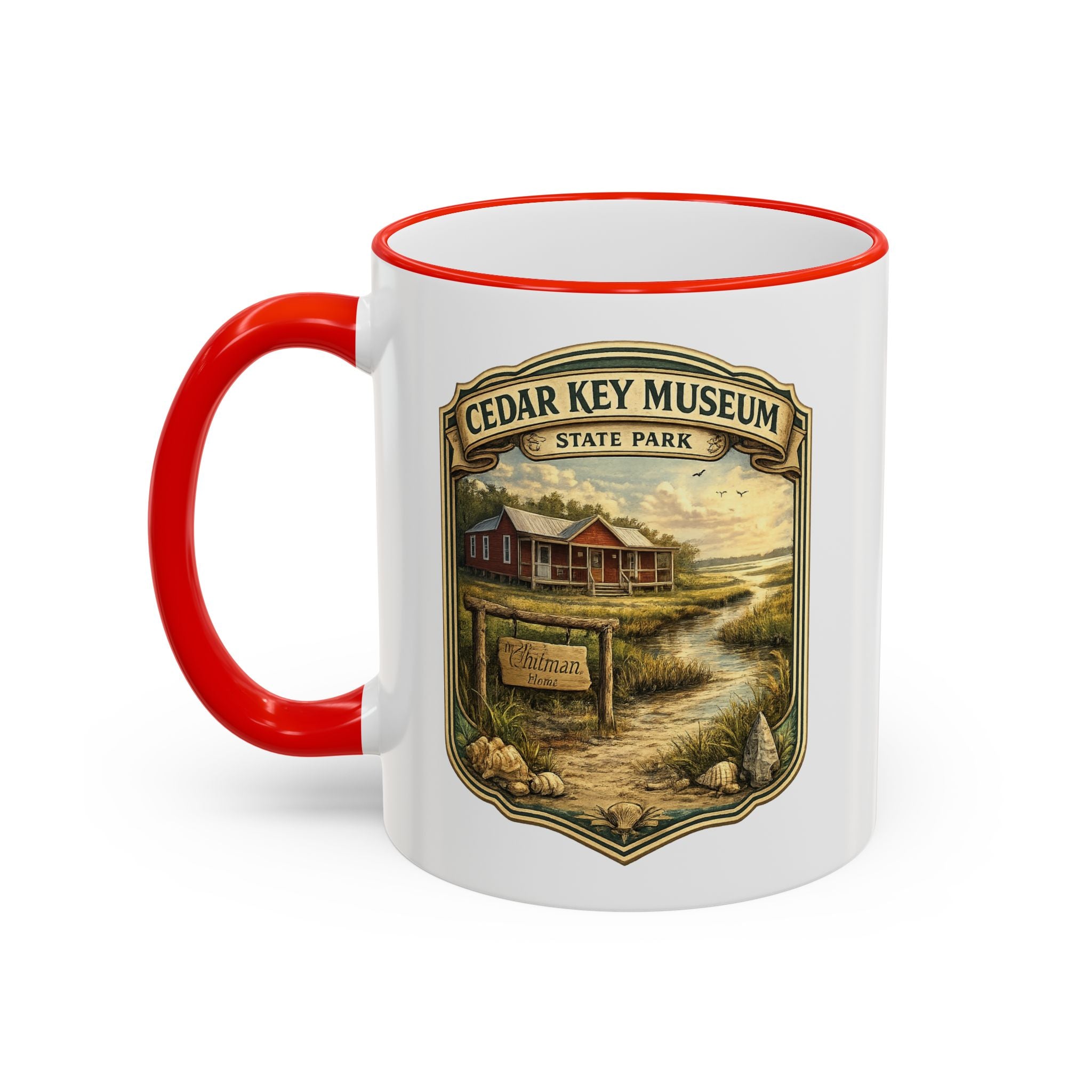 Cedar Key Museum Accent Rim & Handle 11oz/15oz