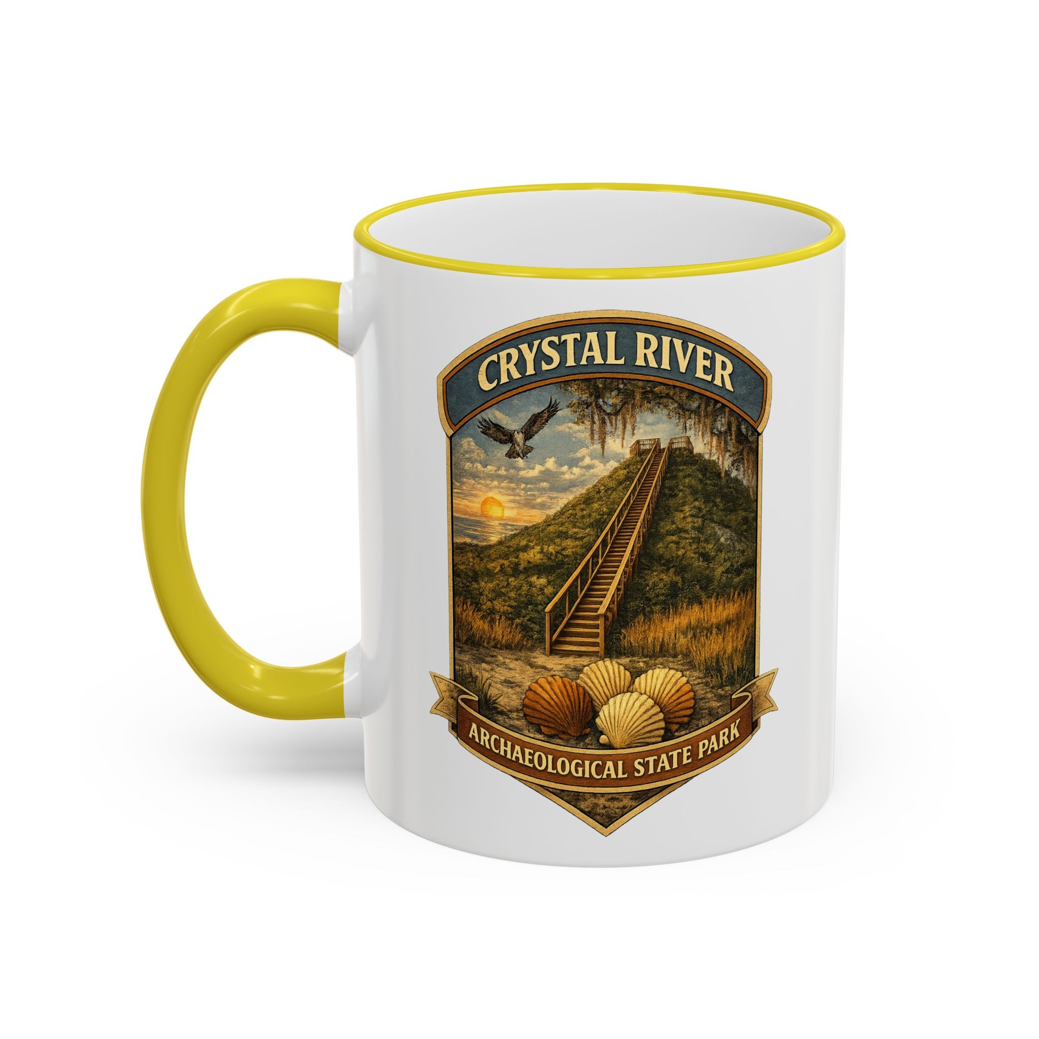 Crystal River Archaeological Accent Rim & Handle 11oz/15oz