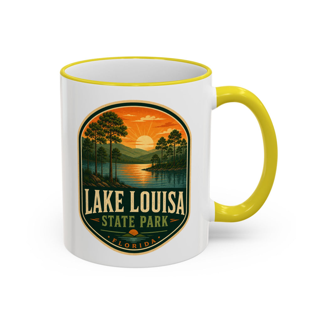 Lake Louisa Sunset Mug — Accent Rim & Handle 11oz/15oz