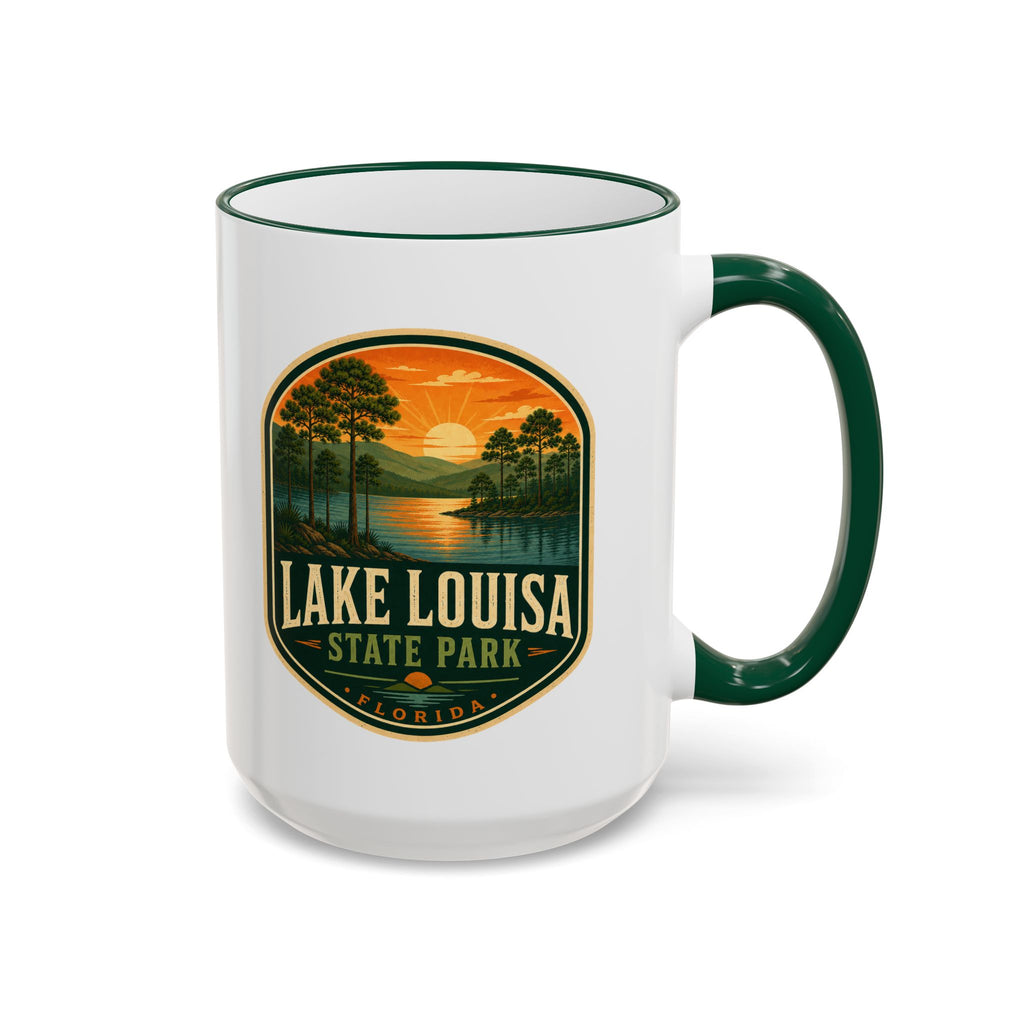 Lake Louisa Sunset Mug — Accent Rim & Handle 11oz/15oz