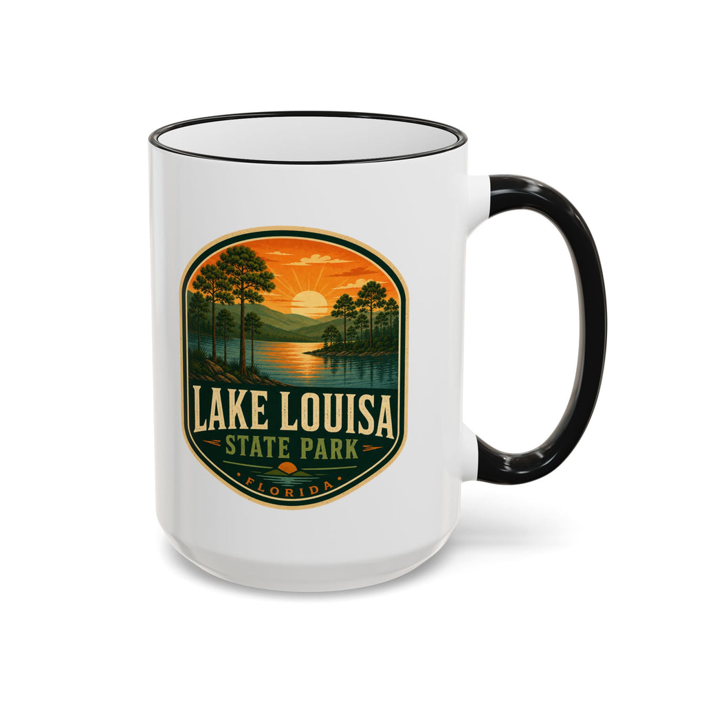 Lake Louisa Sunset Mug — Accent Rim & Handle 11oz/15oz