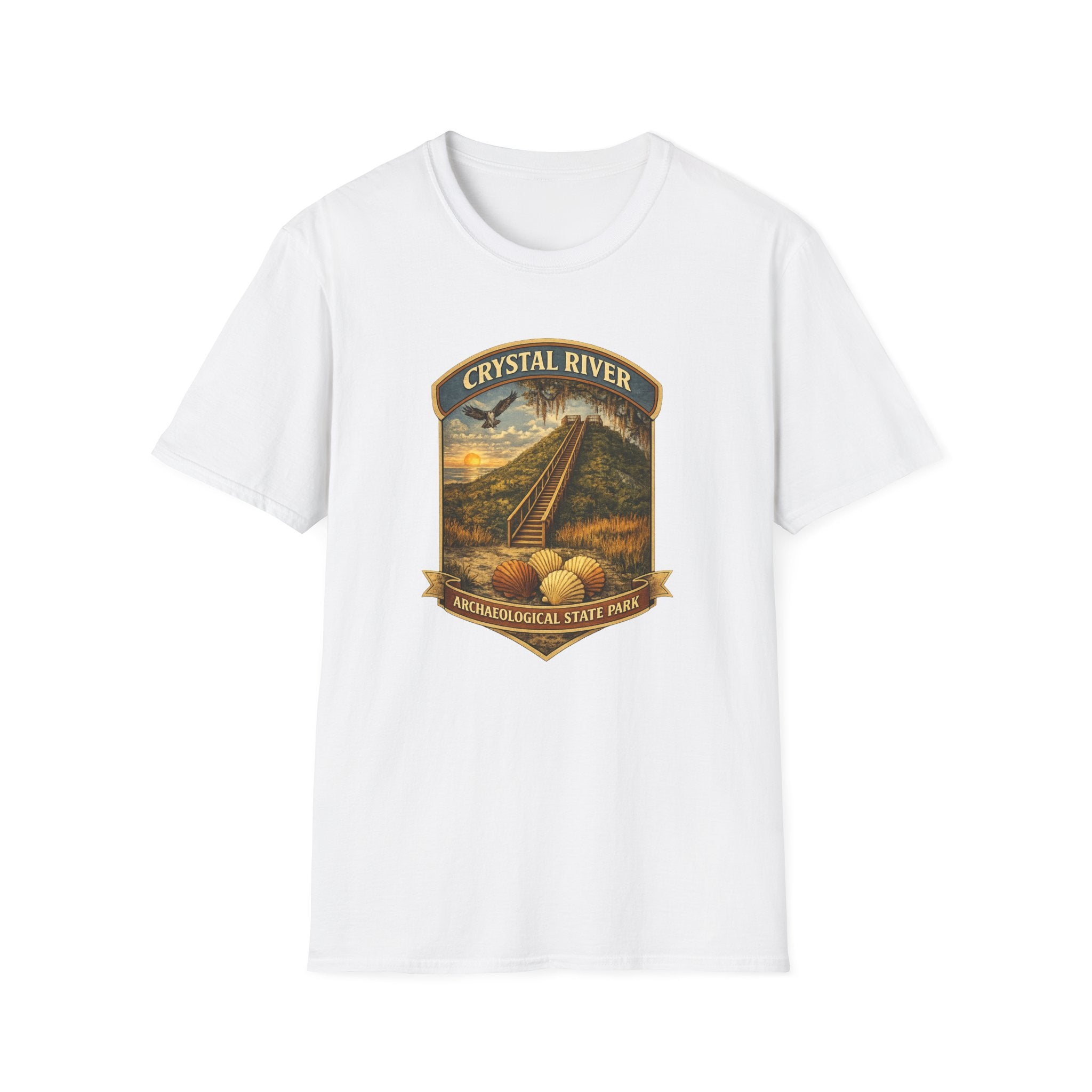 Crystal River Archaeological- Retro Tee