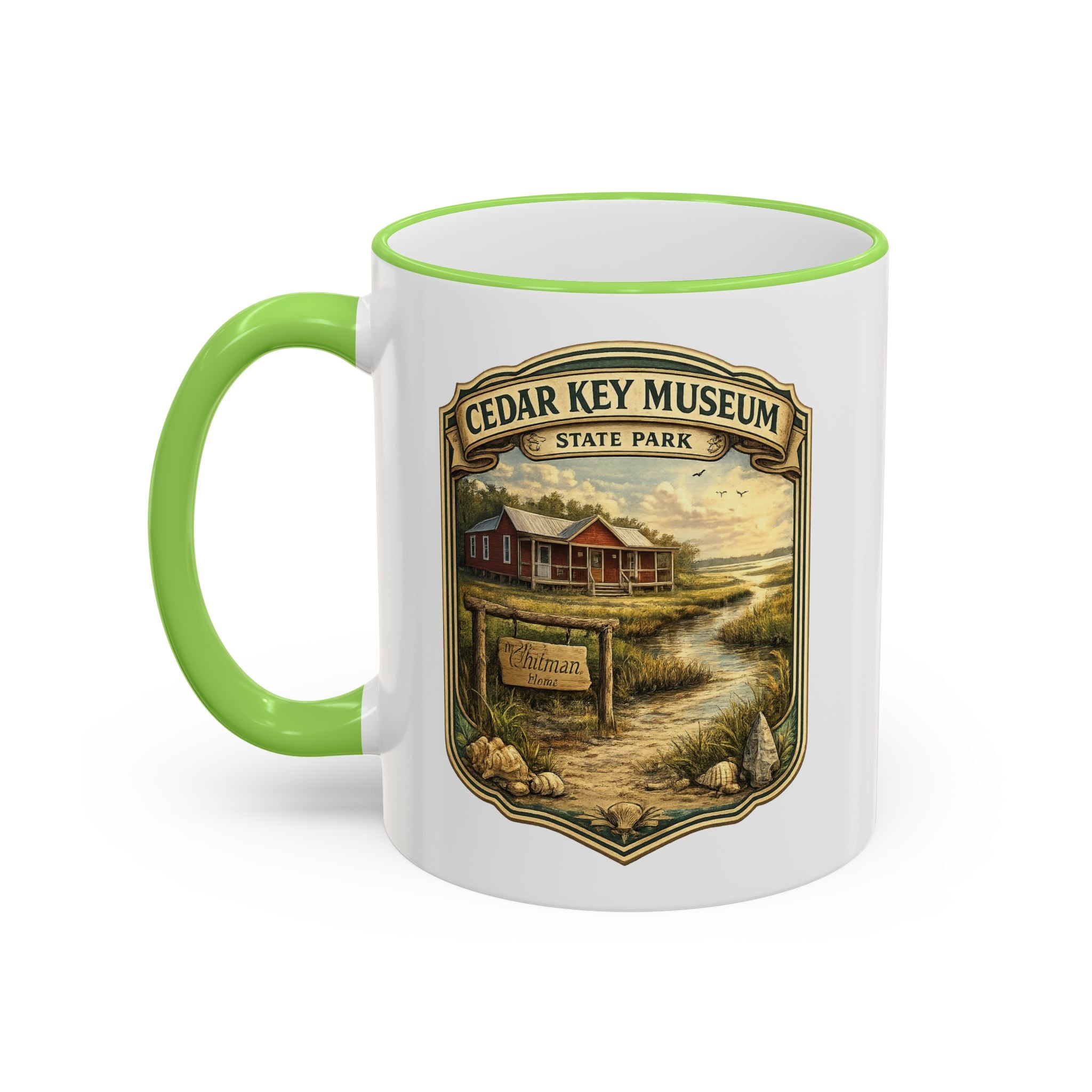 Cedar Key Museum Accent Rim & Handle 11oz/15oz