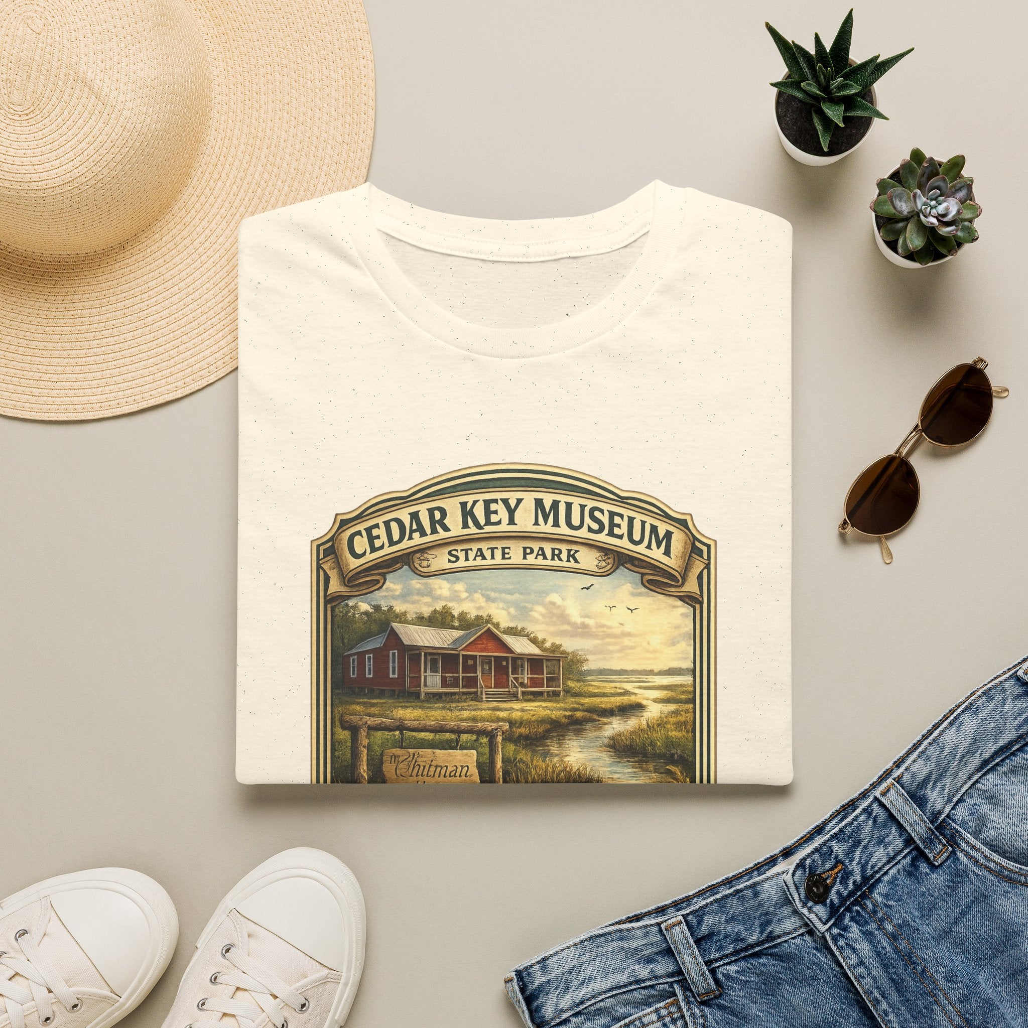 Cedar Key Museum- Retro Tee