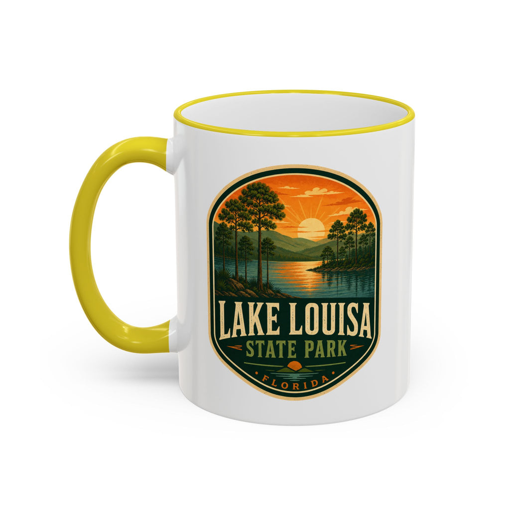 Lake Louisa Sunset Mug — Accent Rim & Handle 11oz/15oz
