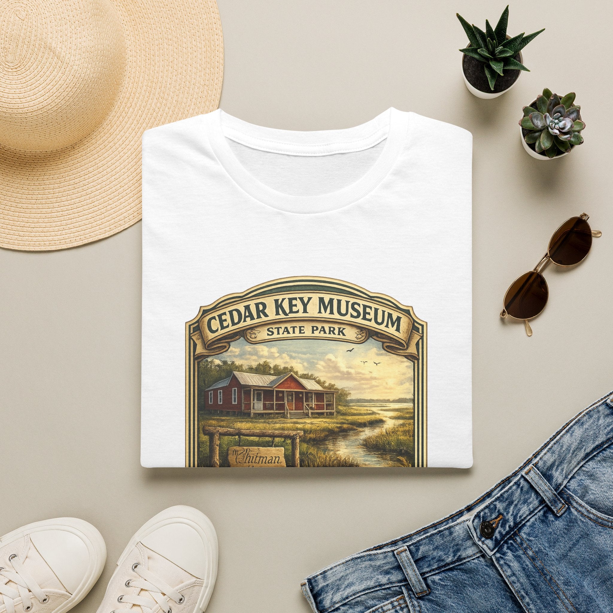 Cedar Key Museum- Retro Tee