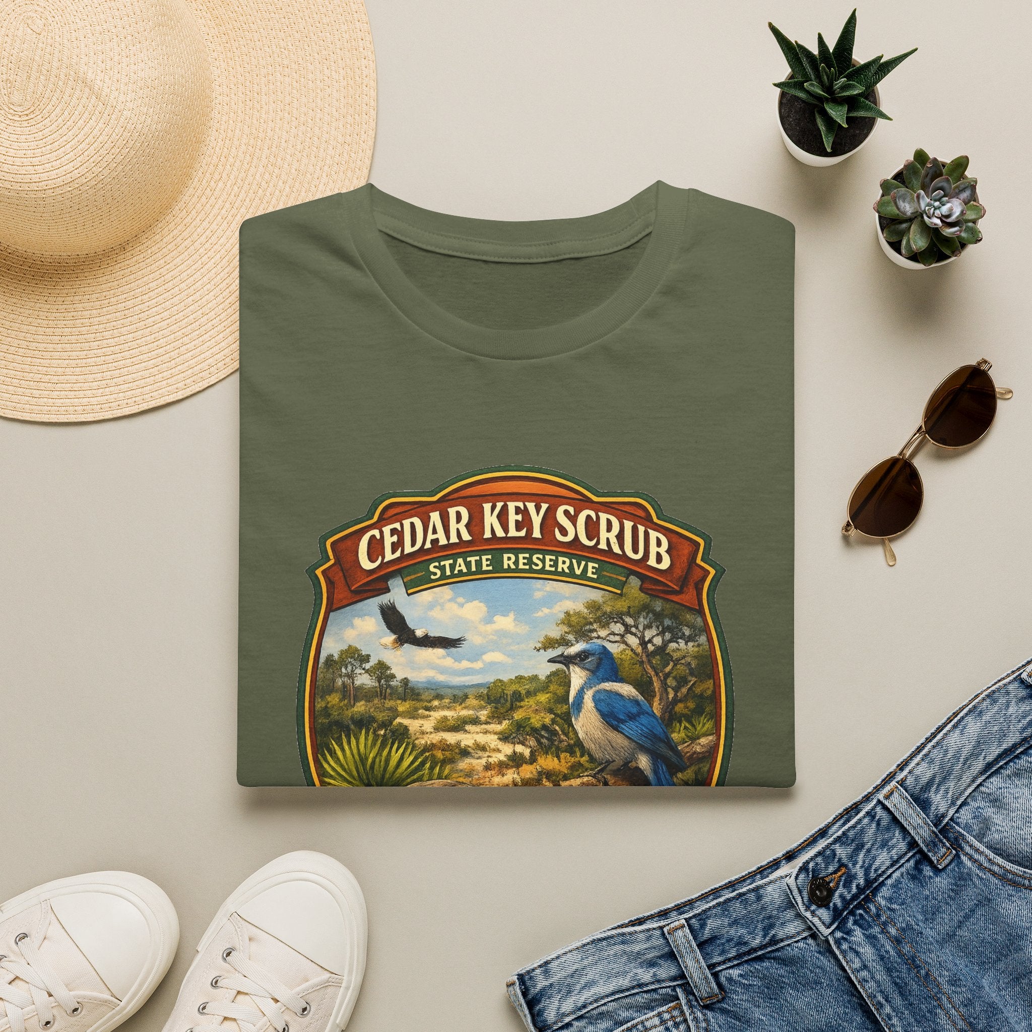 Copy of Cedar Key Scrub- Retro Tee