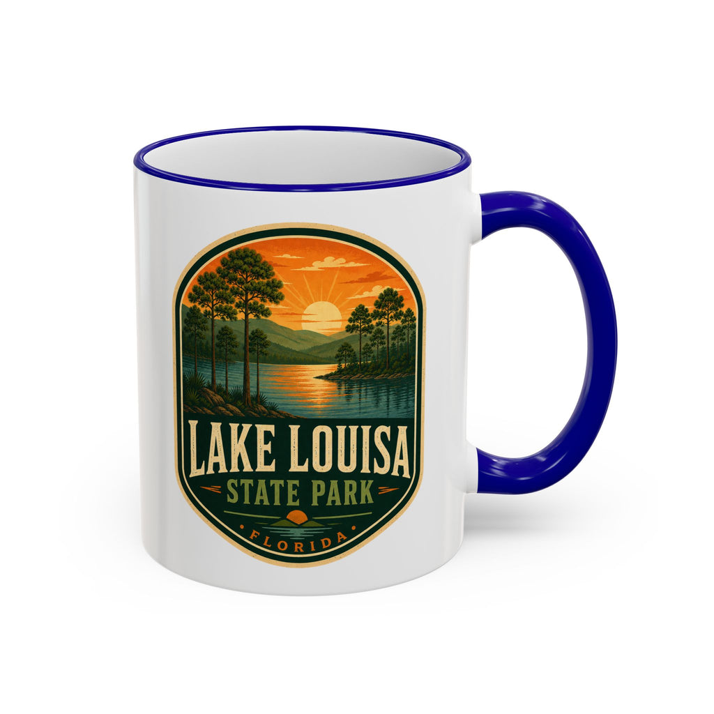 Lake Louisa Sunset Mug — Accent Rim & Handle 11oz/15oz