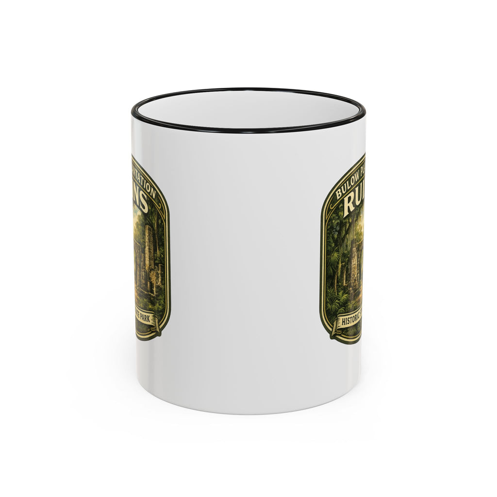 Bulow Ruins Vintage Mug — Accent Rim & Handle 11oz/15oz