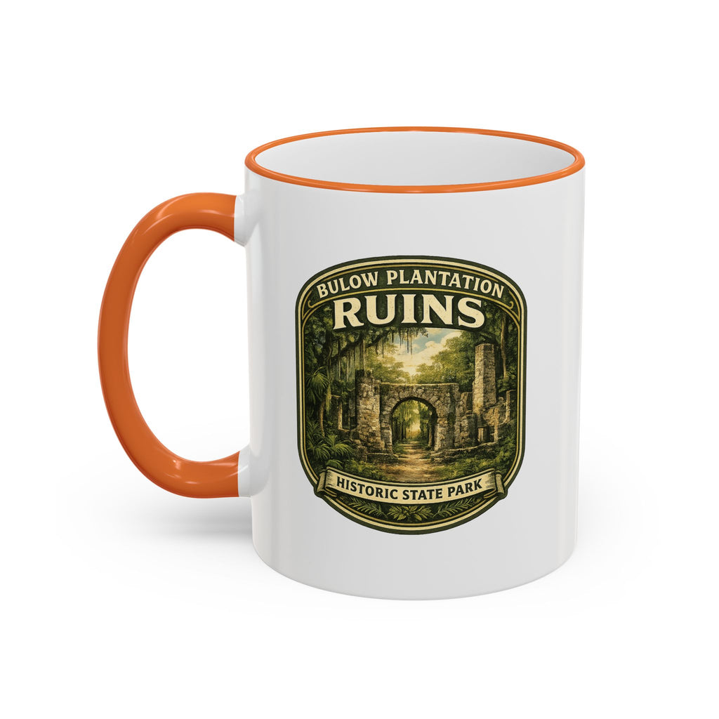 Bulow Ruins Vintage Mug — Accent Rim & Handle 11oz/15oz