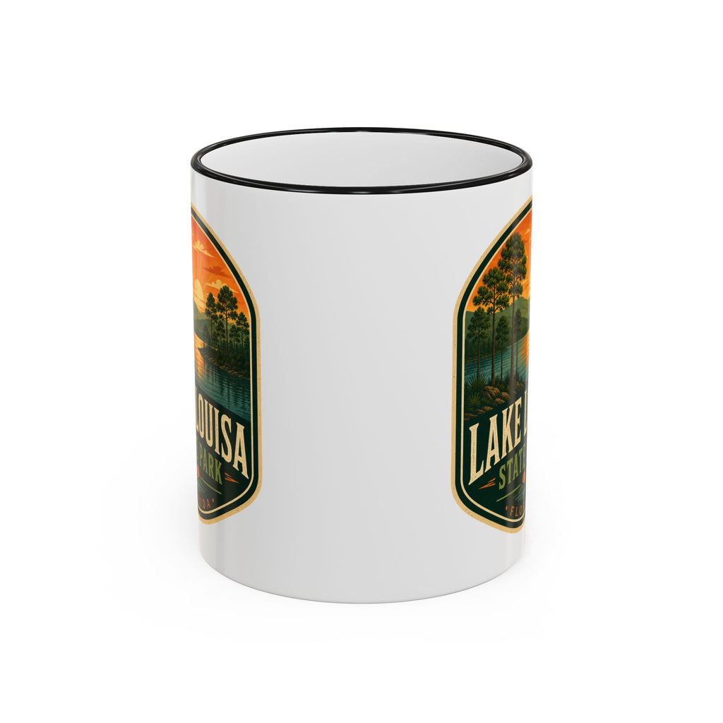 Lake Louisa Sunset Mug — Accent Rim & Handle 11oz/15oz