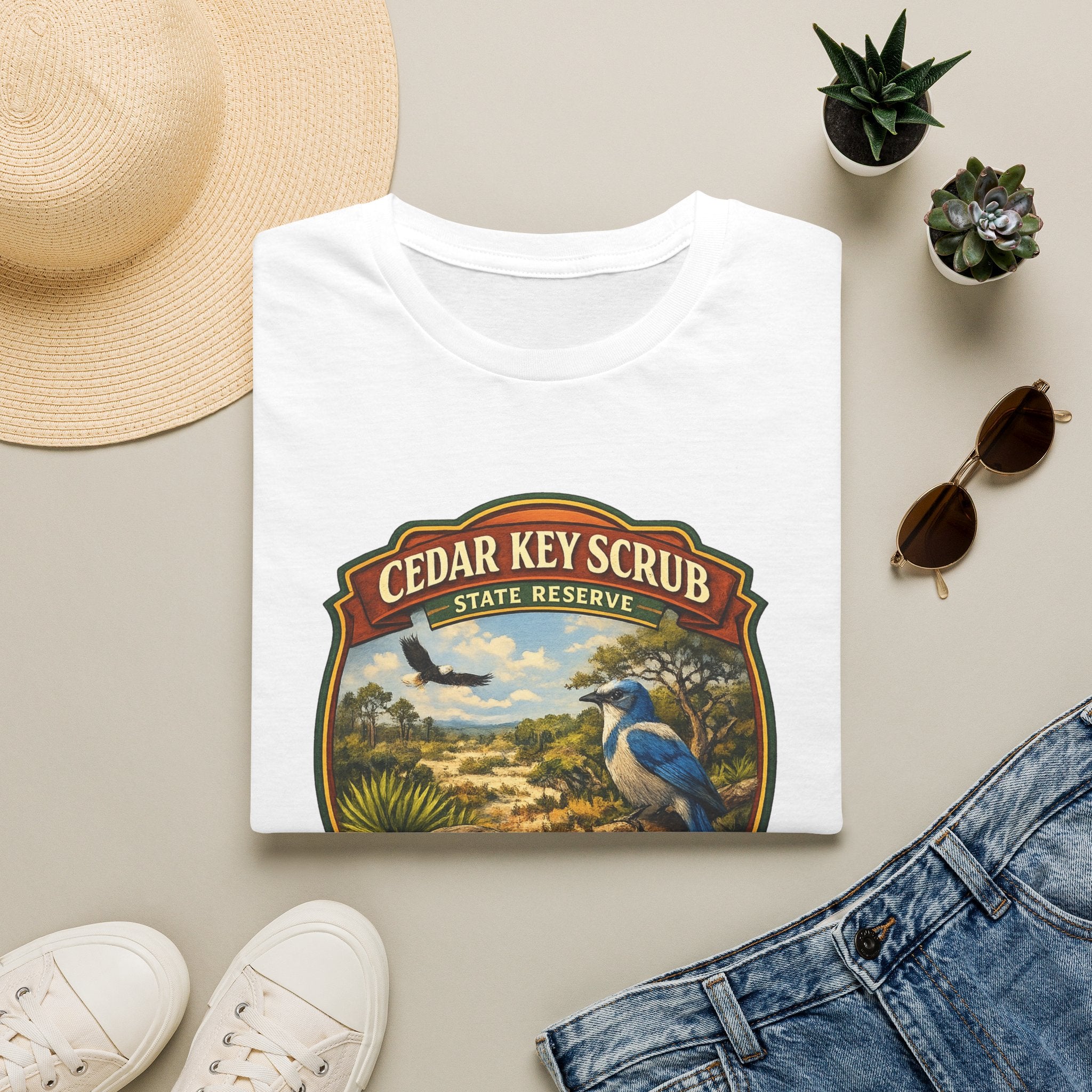 Copy of Cedar Key Scrub- Retro Tee