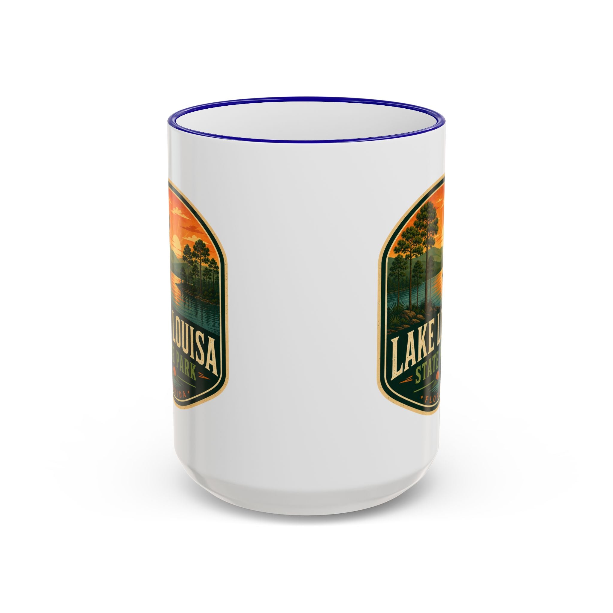 Lake Louisa Sunset Mug — Accent Rim & Handle 11oz/15oz