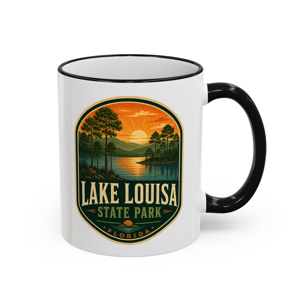 Lake Louisa Sunset Mug — Accent Rim & Handle 11oz/15oz