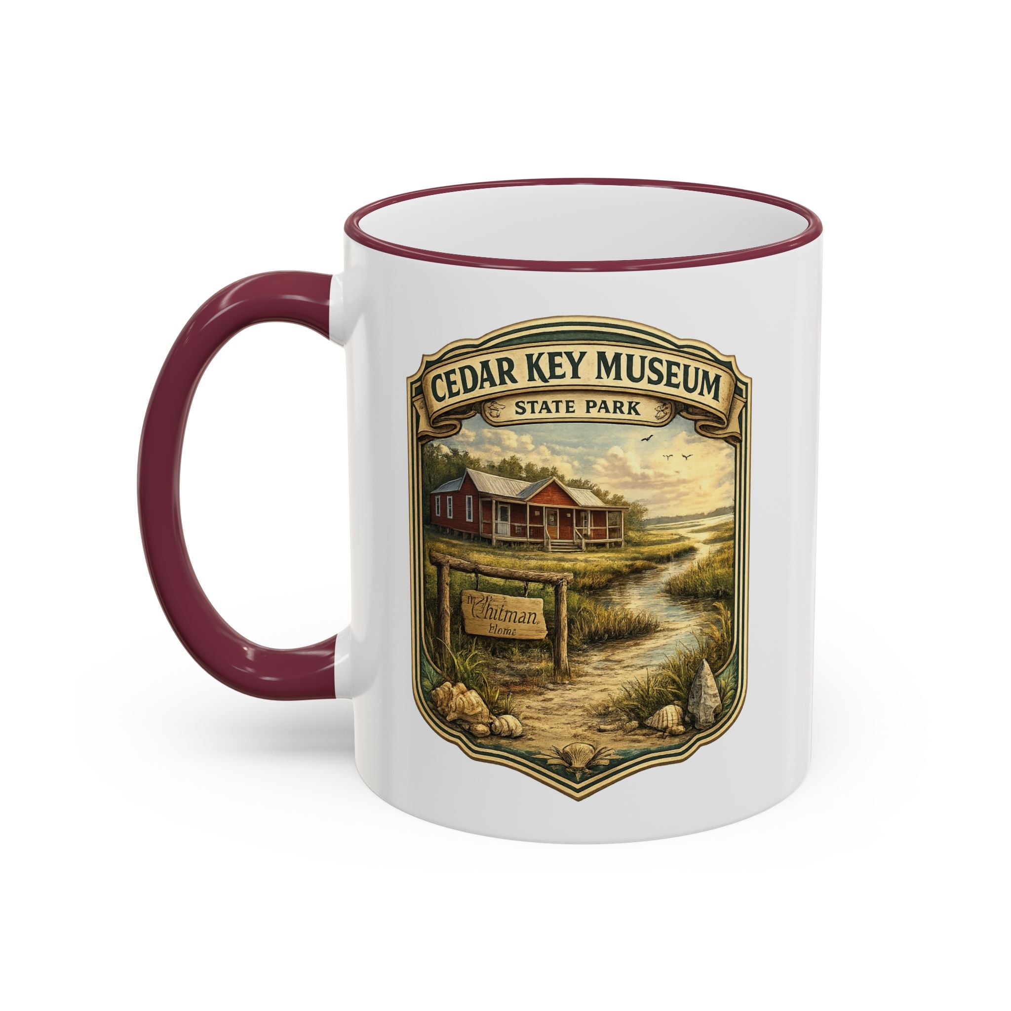 Cedar Key Museum Accent Rim & Handle 11oz/15oz