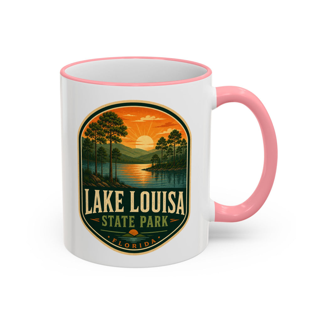 Lake Louisa Sunset Mug — Accent Rim & Handle 11oz/15oz