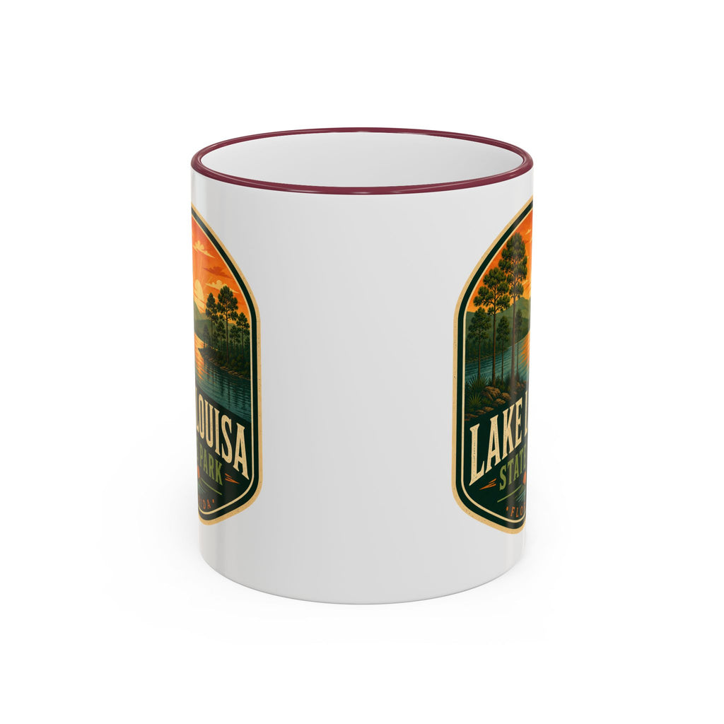 Lake Louisa Sunset Mug — Accent Rim & Handle 11oz/15oz