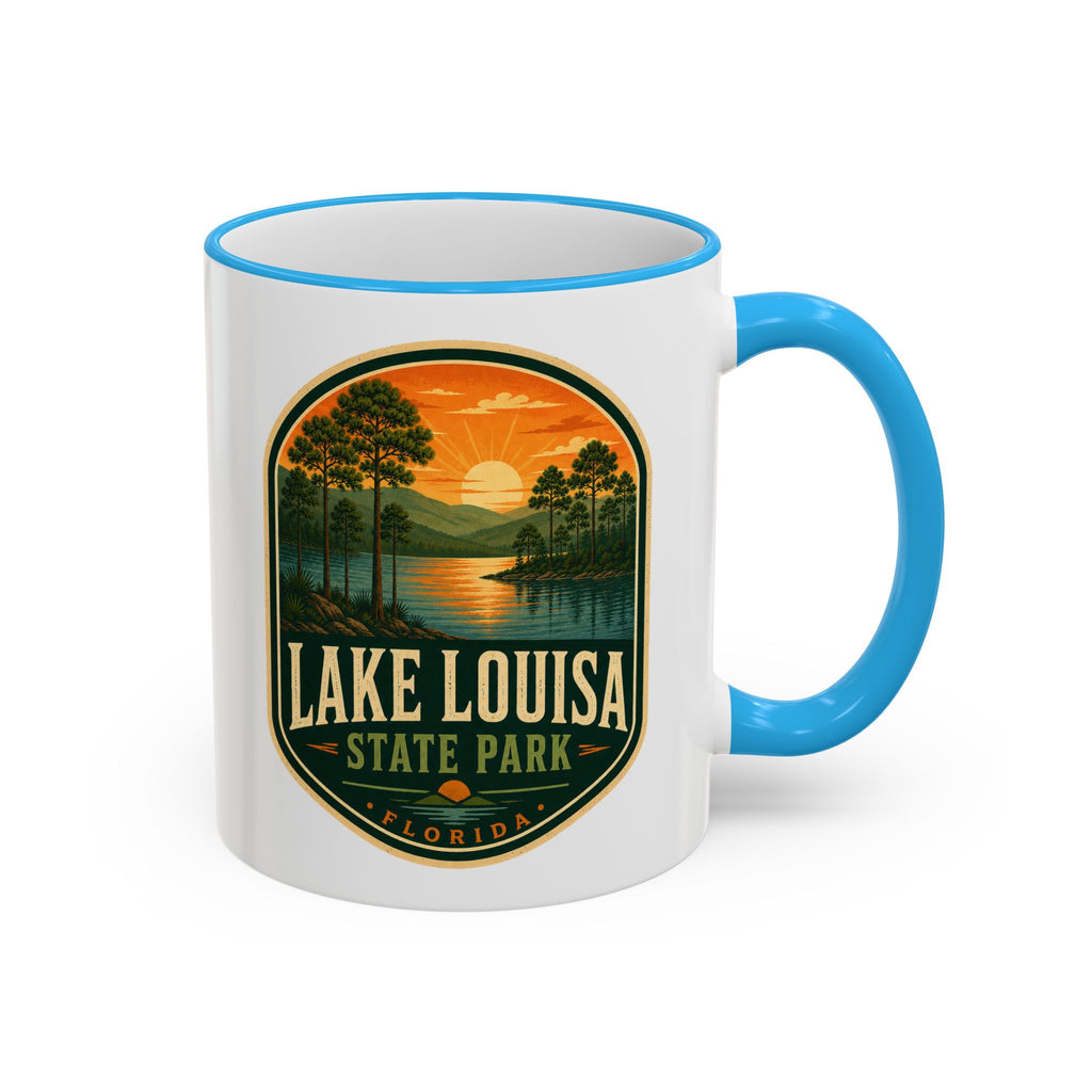 Lake Louisa Sunset Mug — Accent Rim & Handle 11oz/15oz